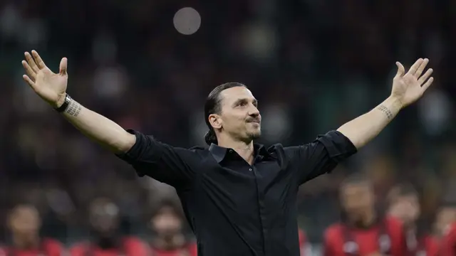 Foto: Momen Haru Perpisahan Zlatan Ibrahimovic dengan AC Milan
