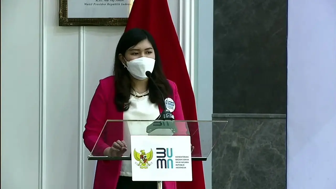 Sharon Florencia terpilih menggantikan Erick Thohir menduduki jabatan sebagai Menteri BUMN.