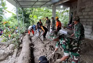 Dampak banjir dan longsor di Padukuhan Jono, Kabupaten Gunungkidul. (Liputan6.com/Hendro Ary Wibowo)
