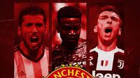 Manchester United - Ezequiel Garay, Wilfrid Kaptoum, Mario Mandzukic (Bola.com/Adreanus Titus)