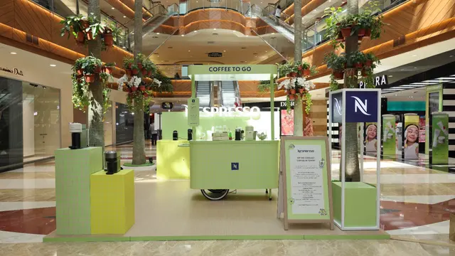 Nespresso hadirkan instalasi yang bisa pesan kopi Pistachio. Dok. Nespresso