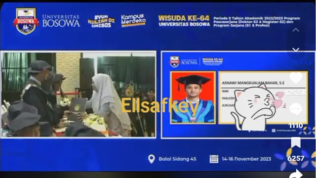 Acara Wisuda Asnawi