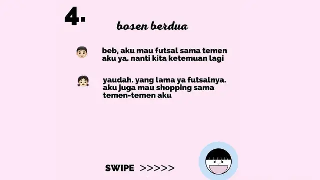 Unggahan koplak soal jenis-jenis pacaran.