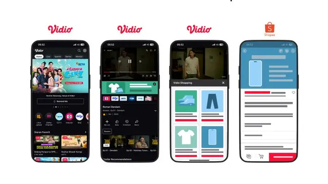 Vidio Luncurkan Fitur Vidio Shopping di Indonesia, Kolaborasi Perdana bersama Shopee