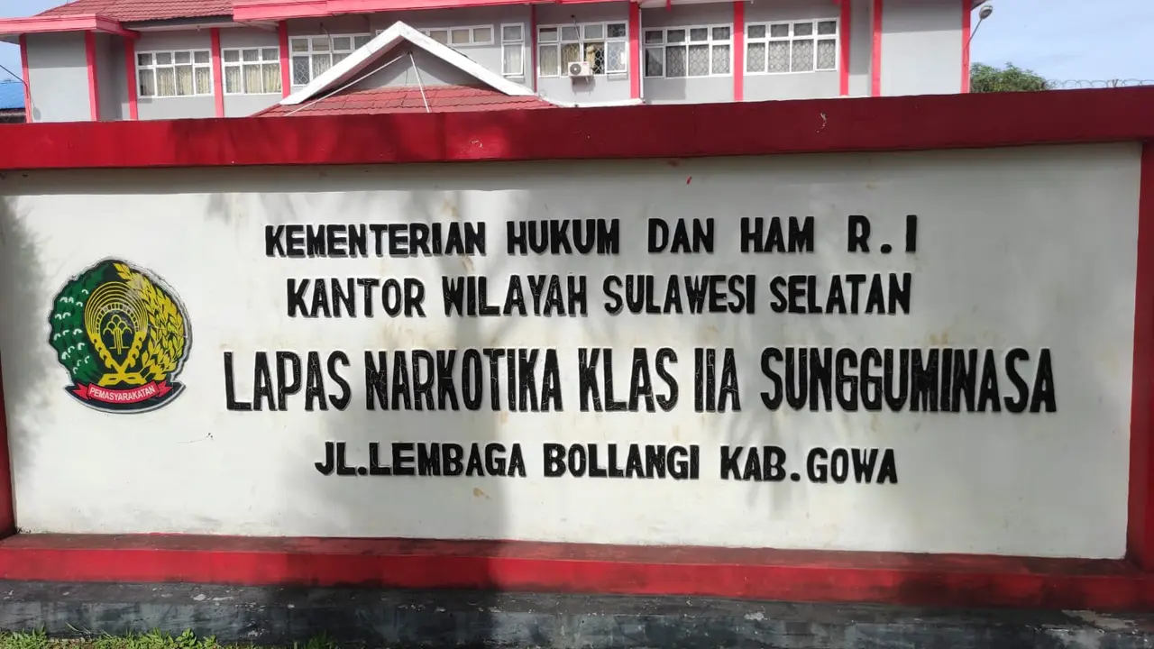 Lapas Narkotika Klas IIA Sungguminasa Makassar (Istimewa)
