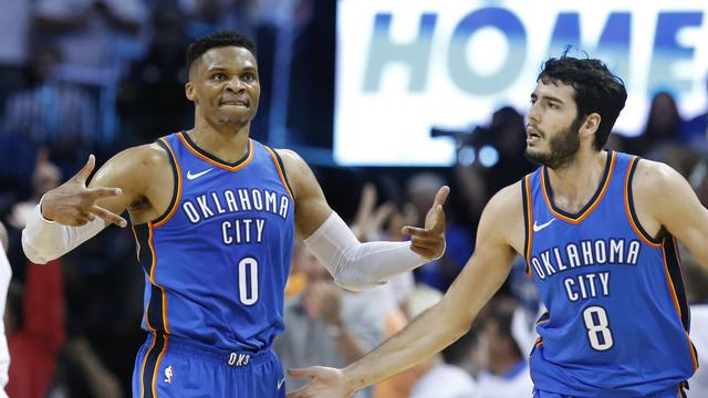 Selebrasi Russell Westbrook