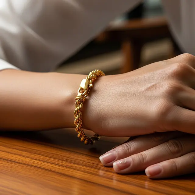 9 Model Gelang Emas Rantai Mewah 5 Gram untuk Usia 40 Tahun, Elegan dan Berkelas