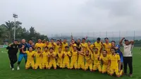 Jugador FC keluar sebagai juara Maybank Liga Ayo 1 Jakarta 2022 setelah menang Walk Over (WO) atas Petarung FC. (Bola.net/Fitri Apriyani)
