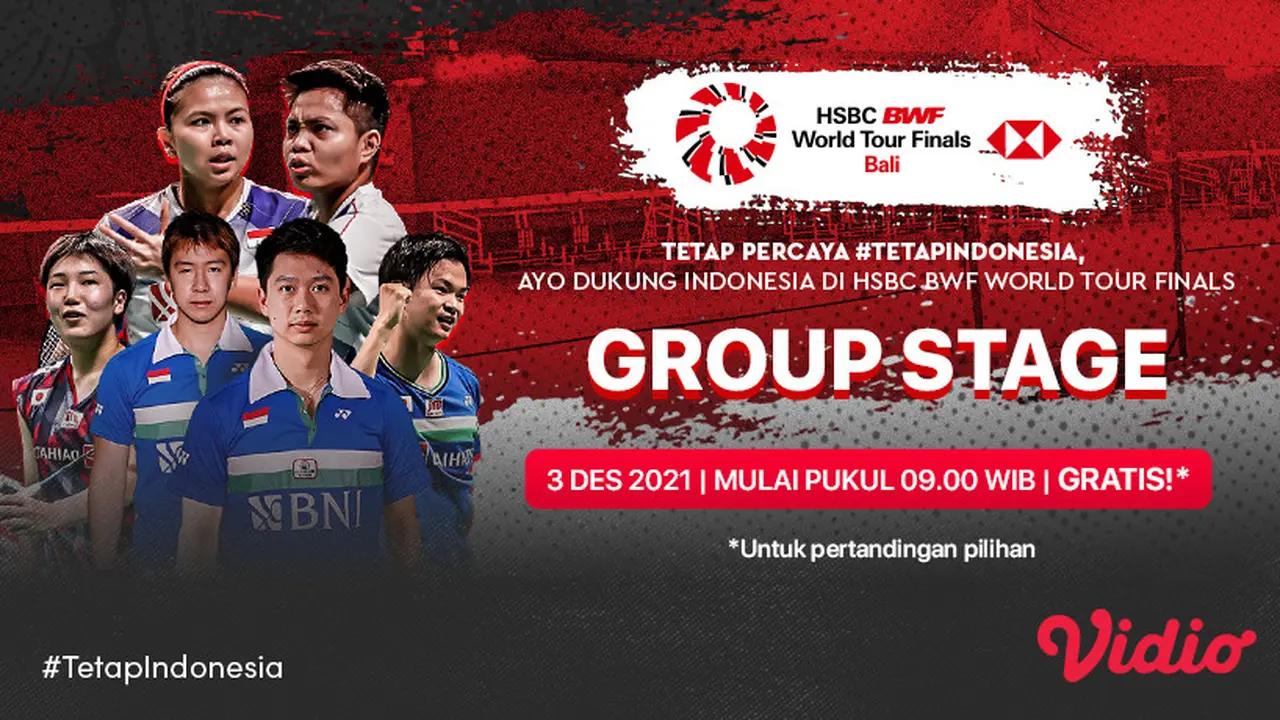 Link Live Streaming Pertandingan BWF world Tour Finals Hari Ini di Vidio