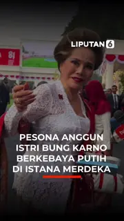 Pesona Anggun Istri Bung Karno Berkebaya Putih Di Istana Merdeka