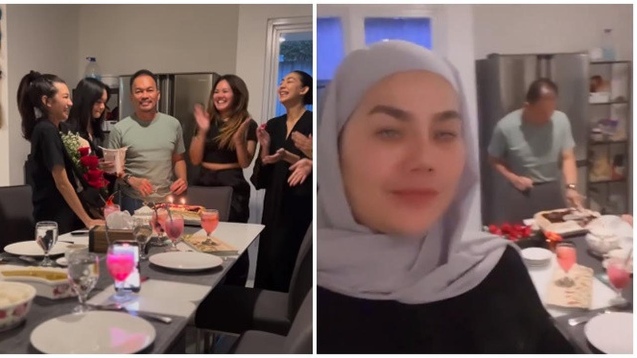 5 Momen Sarita Abdul Mukti Rayakan Ultah Mantan Suami Bareng Anak-Anak