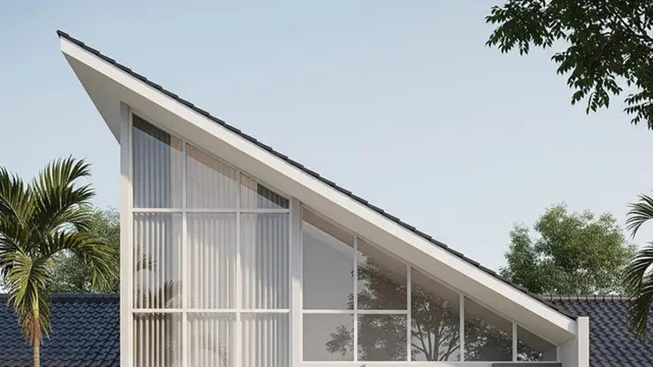 7 Inspirasi Rumah 1 Lantai dengan Atap Miring Satu Sisi, Desain Modern dan Estetik
