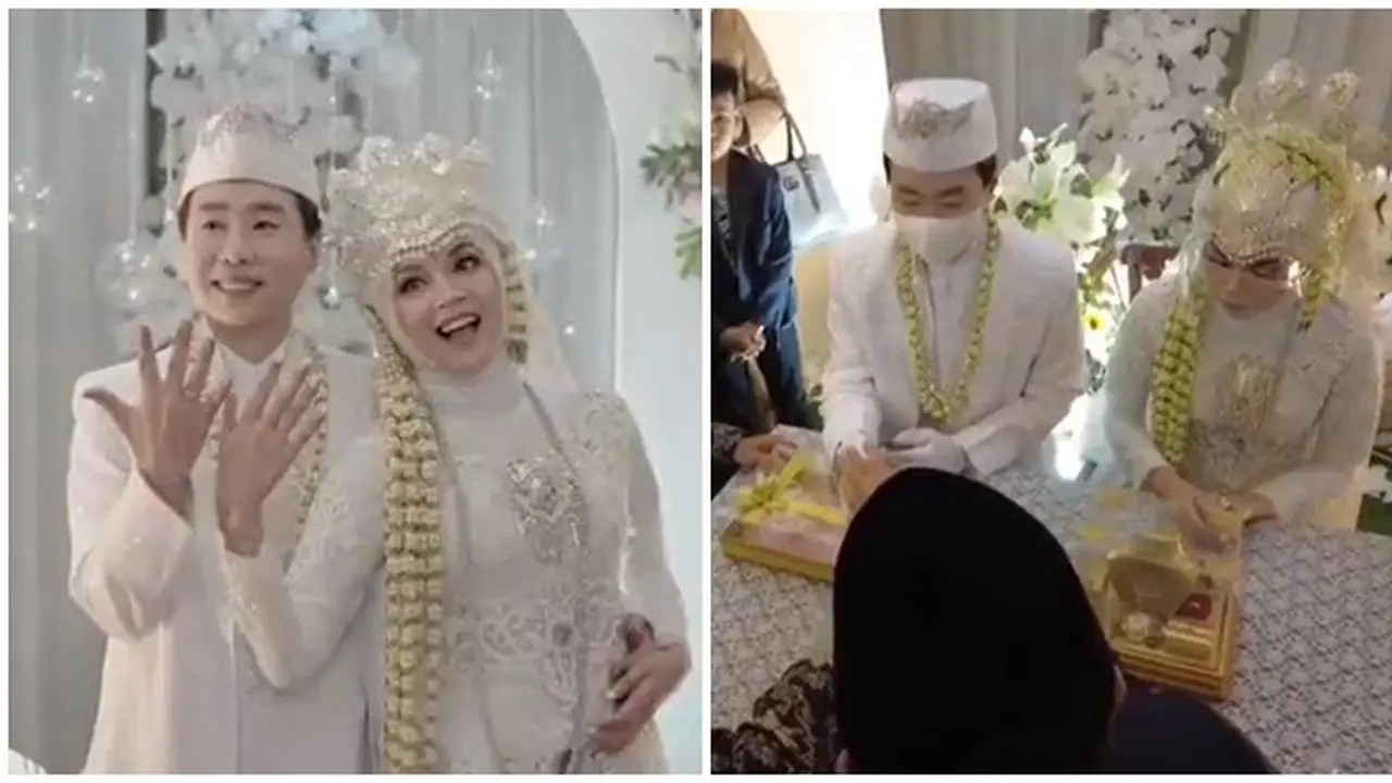 6 Momen Pernikahan YouTuber Ujung Oppa dan Kania Permatasari, Usung Adat Sunda