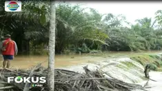 Banjir yang terjadi akibat guyuran hujan deras merendam ribuan rumah di delapan kecamatan di Kabutpaten Lampung Tengah