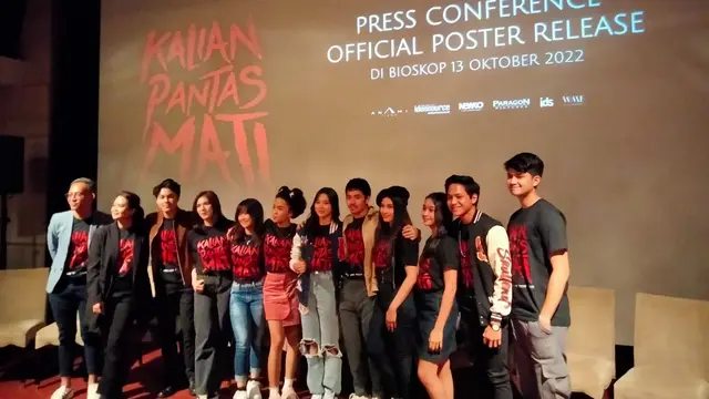 Suasana konferensi pers film Kalian Harus Mati di Jakarta, Rabu (24/8/2022). (Foto: Dok. Paragon Pictures)