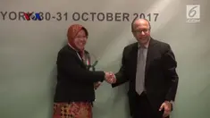 Walikota Surabaya Ibu Tri Rismaharini berkunjung ke kota New York untuk menghadiri Forum Global Tentang Pemukiman dan Kota Berkelanjutan.