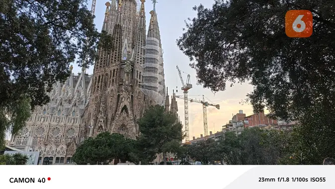 <p>Hasil foto Tecno Camon 40 di Barcelona. (Liputan6.com/Agustinus M Damar)</p>