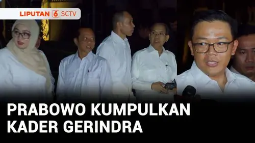 VIDEO: Usai Reshuffle Kabinet, Prabowo Mendadak Kumpulkan Kader Gerindra di Kertanegara