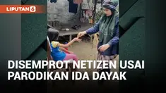 Parodikan Pengobatan Ida Dayak, Emak-emak Ini Disemprot Netizen