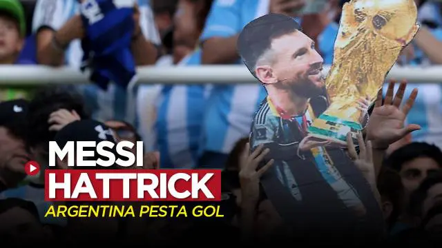 Berita video Timnas Argentina menang besar atas Curacao 7-0, di mana Lionel Messi mencetak hattrick, Rabu (29/3/2023) pagi hari WIB.