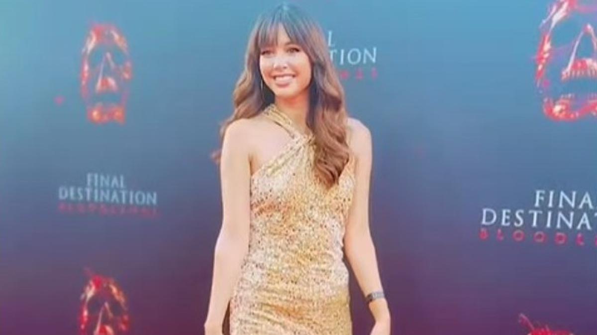 Gaya Anggun Aurelie Moeremans Debut Karpet Merah di Hollywood, Hadiri Premier Film Final Destination: Bloodlines