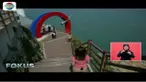 Spot selfie terbaik lainnya selain Tae Jong Dae adalah sebuah gerbang berbentuk kompas menyambut para pengunjung menuju mercusuar. 