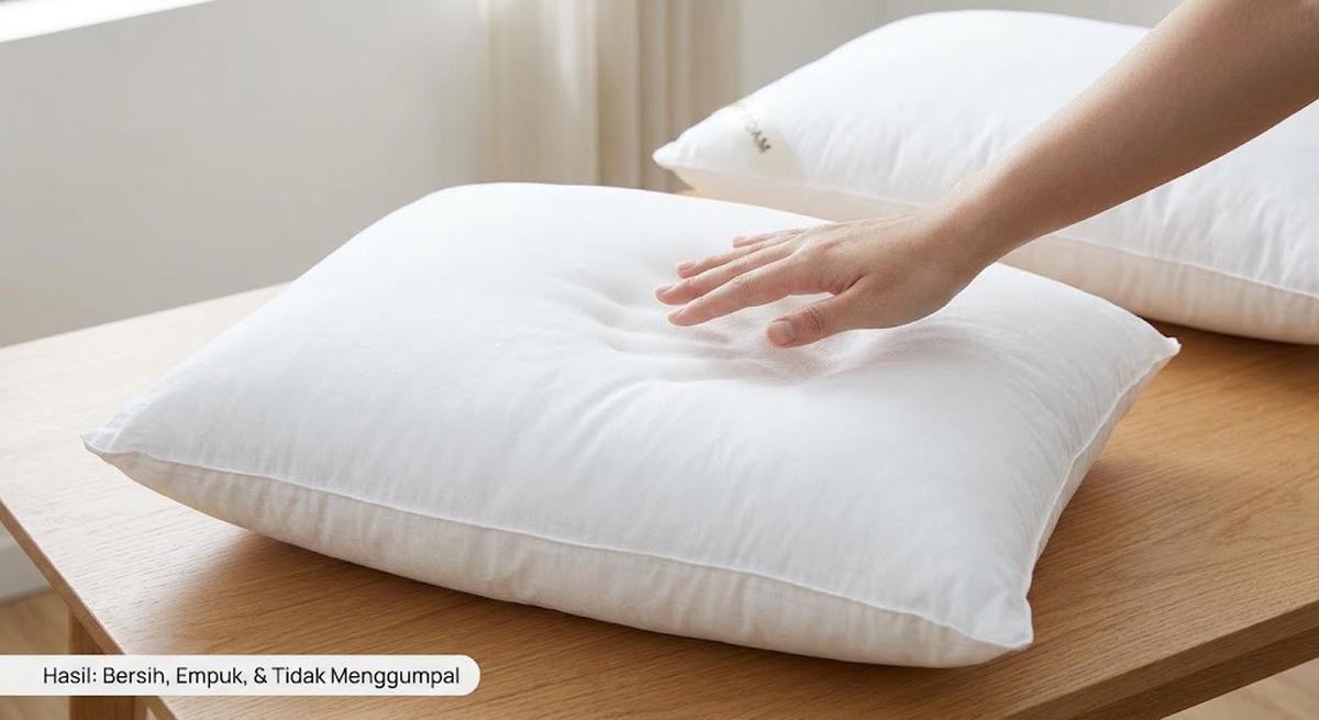 Cara Mencuci Bantal agar Tidak Menggumpal dan Tetap Empuk