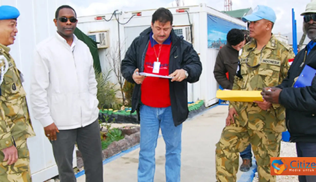 Citizen6, Lebanon Selatan: Kedatangan Tim ORI Unifil yang diketuai oleh Mr. Barry Braiman dan beranggotakan enam orang tersebut. (Pengirim: Badarudin Bakri)