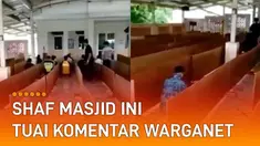 Shaf jamaah di sebuah masjid disekat dengan triplek untuk menghindari penyebaran virus Covid mengundang perhatian dan komentar warganet.