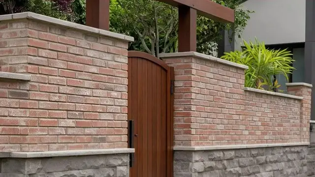 Model Pagar Tembok Kombinasi Batu Alam(Sumber gambar: Via Meta AI)