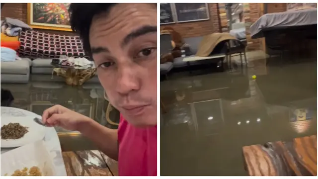 Rumah 6 Artis Ini Pernah Kebanjiran Sampai Masuk Rumah, Baim Wong