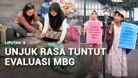 Aktivis dan Mahasiswa Masak Bersama saat Aksi Protes Program MBG