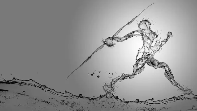 [Bintang] Ajaib! 4 Ilustrasi Atlet Olimpiade Ini Dibuat dari Cipratan Air