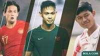 Pemain Irfan Bachdim, Andy Setyo, Riyandi (Bola.com/Adreanus Titus)