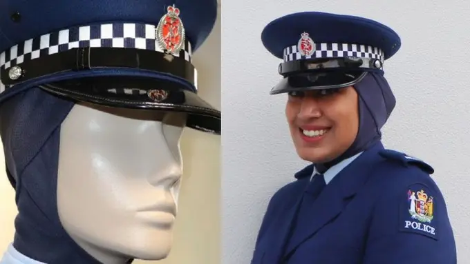 Ali mengenakan pakaian kepolisian New Zealand/dok. Kepolisian NZ