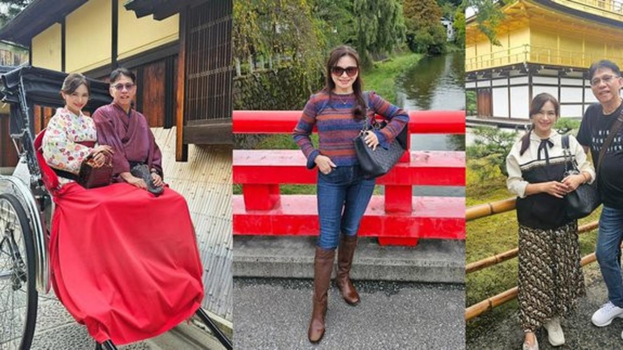 8 Foto Puspa Dewi, 'Nenek Tercantik di Indonesia', yang Sedang Berlibur di Jepang