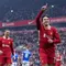 Pemain Liverpool, Federico Chiesa melakukan selebrasi setelah mencetak gol ke gawang Accrington Stanley pada laga lanjutan Piala FA 2024/2025 yang berlangsung di Anfield, Liverpool, Inggris, Sabtu (11/01/2025). (AP Photo/PA/Peter Byrne)