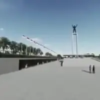 Melalui akun Twitter resminya, Gubernur Jakarta, Ahok, memberi gambaran melalui video penampakan Lapangan Banteng di 2017. (Via: youtube.com)