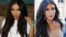Dari segi perawakan dan penampilan, Milana Shlani memang memiliki kemiripan dengan Kim Kardashian. (Dailymail)