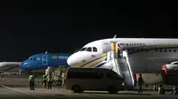 Sembilan pesawat delegasi Konferensi Tingkat Tinggi (KTT) ASEAN 2023 parkir di Bandara I Gusti Ngurah Rai, Bali. Delapan diantaranya adalah pesawat VIP yang membawa pimpinan negara ASEAN. (Dok Angkasa Pura I)