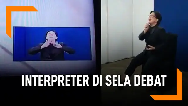 Interpreter Terjemahkan Lagu Via Vallen Saat Sela Debat Capres