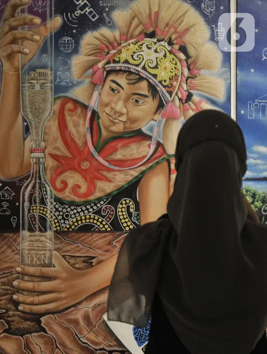 Pameran ini diharapkan dapat membangun kesadaran budaya sekaligus sikap introspektif dalam menyongsong IKN agar tidak tergerus modernitas dan globalisasi di masa mendatang. (merdeka.com/Iqbal S Nugroho)