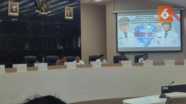 Rakor antisipasi kerawanan Pemilu 2024 di Makassar (Liputan6.com/Fauzan)
