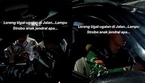 Viral TNI Berkendara Ugal-ugalan Pakai Strobo Nyaris Bikin Celaka Warga di Bandar Lampung