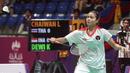 <p>Pebulu tangkis tunggal putri Indonesia, Komang Ayu Cahya Dewi bertanding melawan pebulu tangkis putri Thailand, Lalinrat Chaiwan pada final bulu tangkis beregu putri SEA Games 2023 di Badminton Hall Morodok Techo National Stadium, Phnom Penh, Kamboja, Kamis (11/05/2023). (Bola.com/Abdul Aziz)</p>
