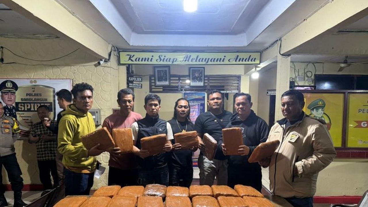 Polres Sarolangun Gagalkan Peredaran 42 Kg Ganja Lintas Provinsi