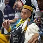 Harun bin Senar (119 tahun), jemaah haji tertua Indonesia telah tiba di Bandara Amir Muhammad bin Abdul Aziz (AMAA) Madinah dini hari tadi, Jumat (26/5/2023). (Foto: MCH PPIH Arab Saudi 2023)