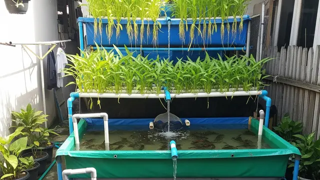 Budidaya Lobster Air Tawar dan Kangkung Air dalam Kolam Terpal Sederhana