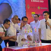 Bebas Nyamuk, Keluarga Sehat &amp; Bebas DBD bersama Enesis Group/copyright istimewa