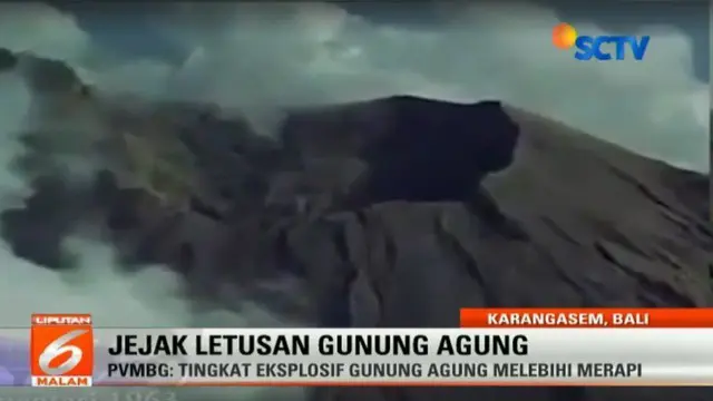 Jejak Letusan Gunung Agung